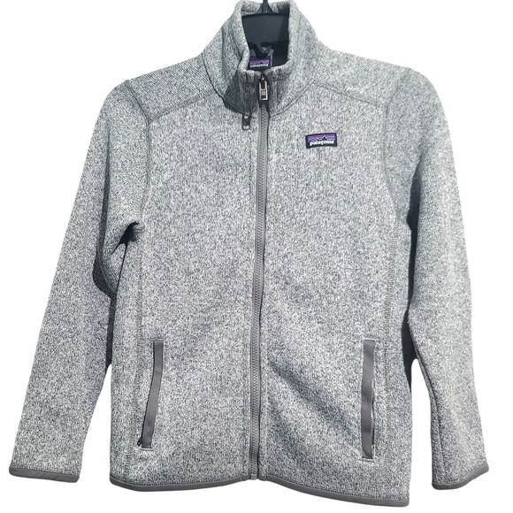 Patagonia Gray Better Sweater Jacket - Boys' Size Medium - Picture 1 of 6